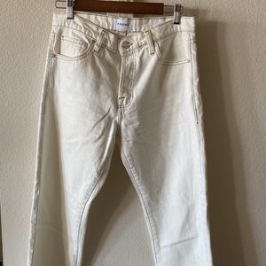 FRAME Le Slouch High Waist Straight Leg Ankle Jeans NWOT Off-White